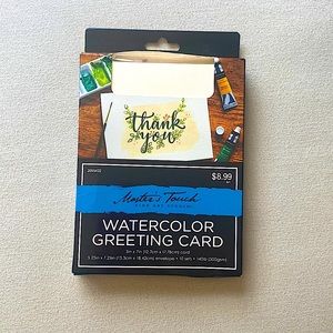 Watercolor greeting card paper